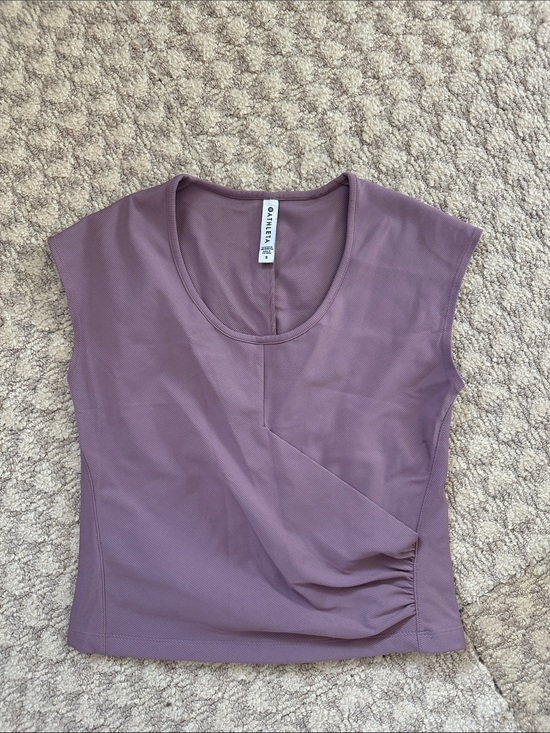 Athleta Tops - Athleta Dusty Mauve Short Sleeve Scoop Neck Top